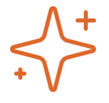A star with plus signs, representing detailed analytics that a fractional FP&A consultant can undertake.
