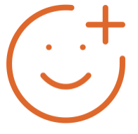 smiley face with a plus sign, representing the customer experience analysis that a fractional FP&A consultant can do.
