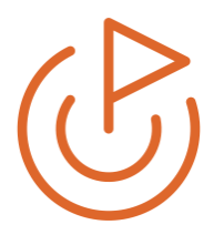 A target with a flag icon, representing a management operating system that a fractional FP&A consultant can implement.