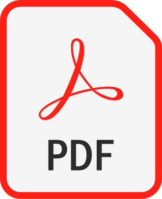 PDF document icon with a red Adobe Acrobat symbol and the text 'PDF' underneath.