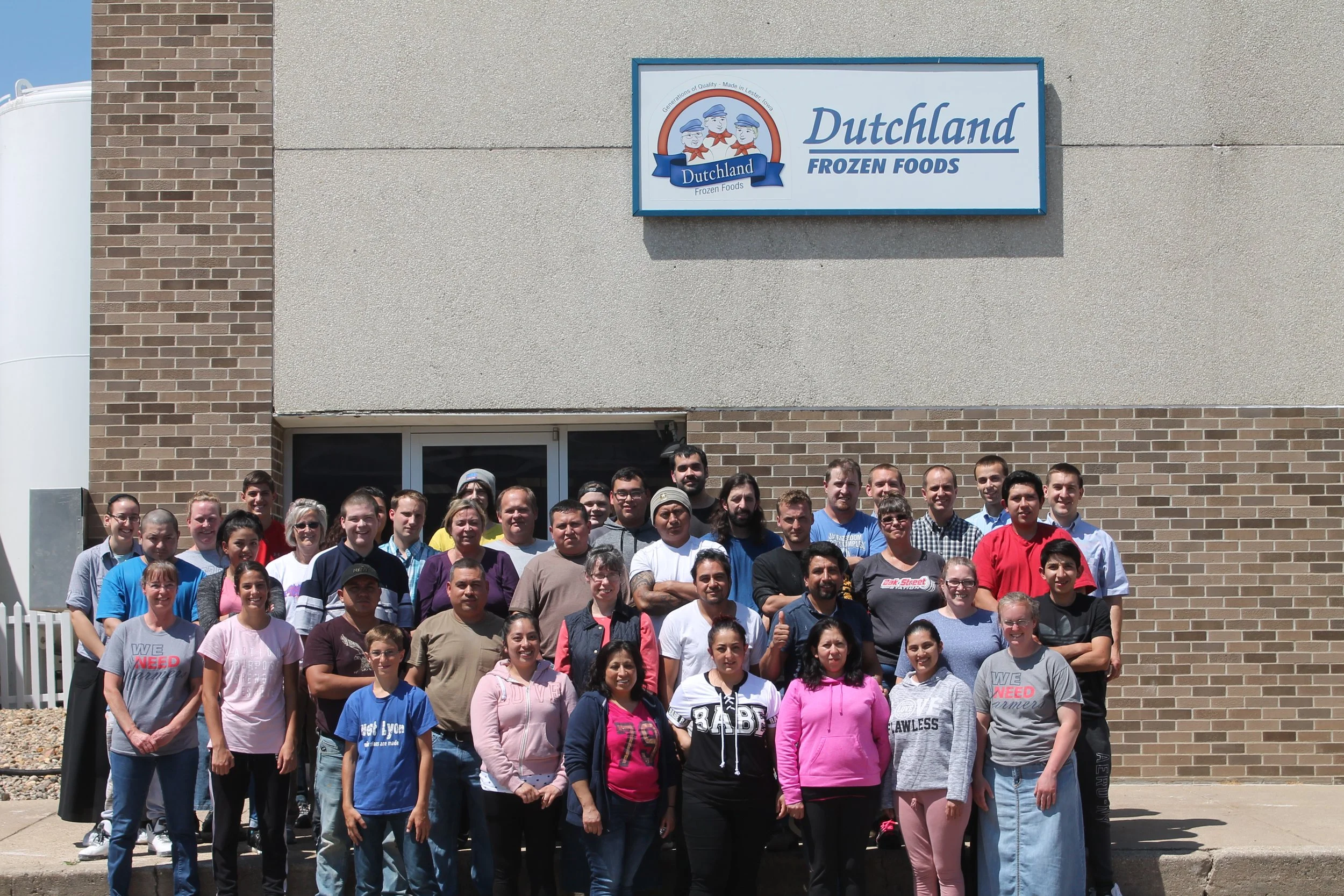 The team of hard workers at Dutchland Foods