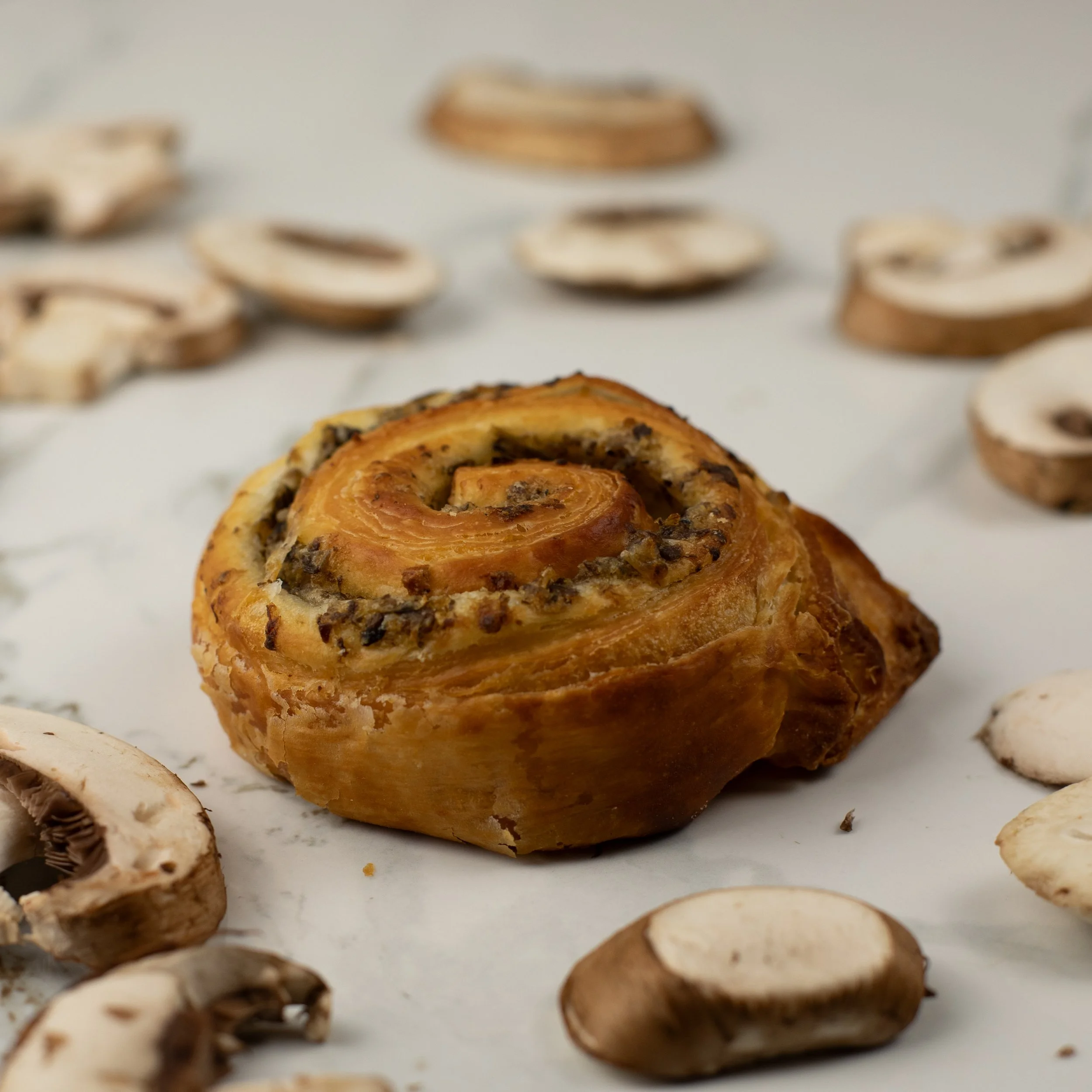 Savory mushroom croissant frozen easy to bake fresh for your bakery case