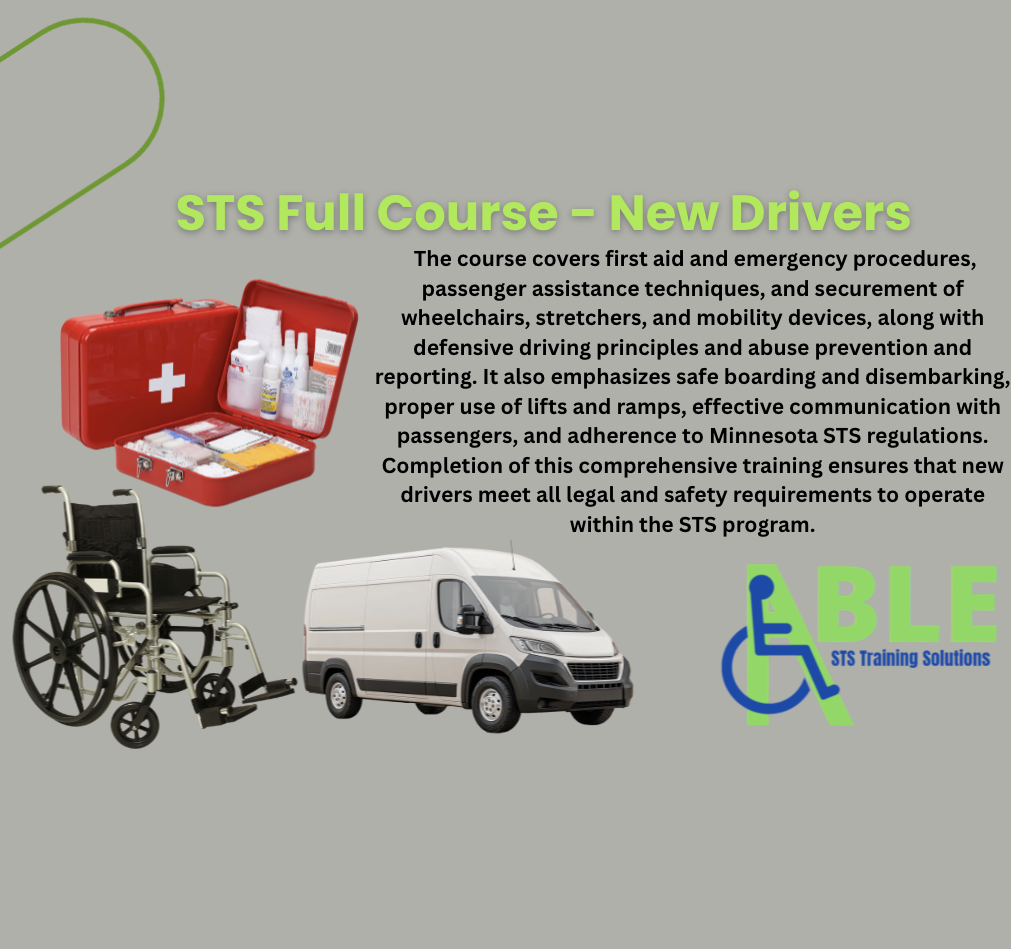 February 21st & 22nd STS New Driver Training Course - FULLY IN-PERSON