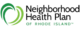 Logo of the Narragansett Bay of Rhode Island with a stylized green heart shape next to text.