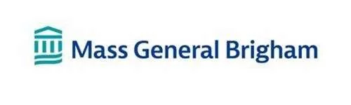 Mass General Brigham logo with text.