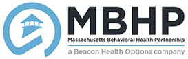 Logo of Massachusetts Behavioral Health Partnership (MBHP), a Beacon Health Options company