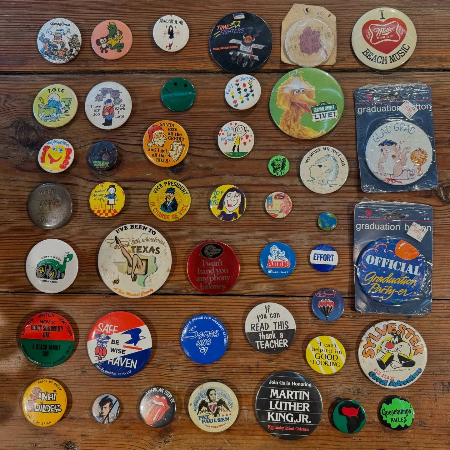 Rick&rsquo;s vintage button collection. 

In those first few days we were here one of those guys you know has stories to tell approached me and asked if I wanted some stuff from his storage unit. 

We obviously said yes. 

This button collection is e