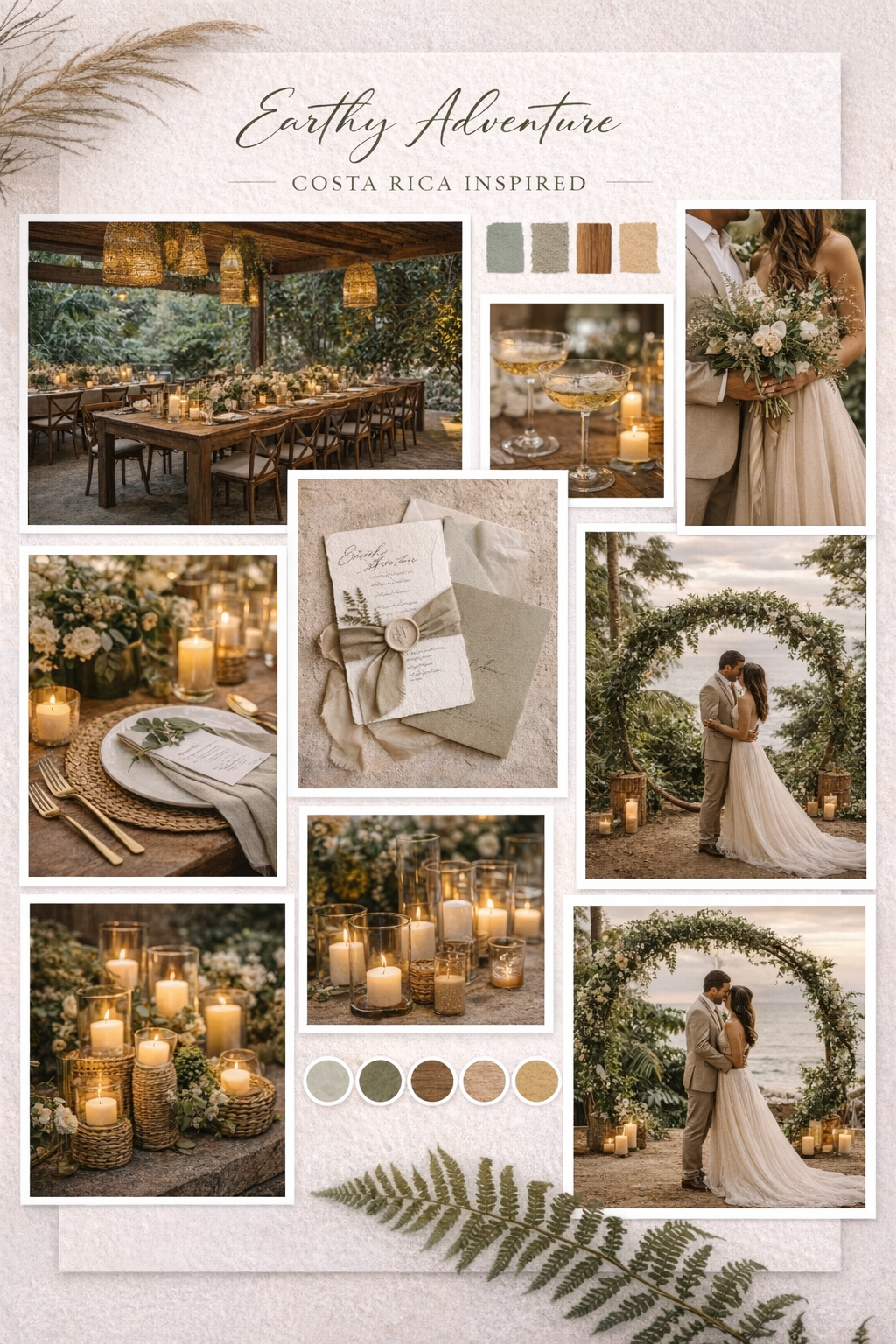 Earthy Adventure Vibes — Costa Rican Inspired Wedding Style