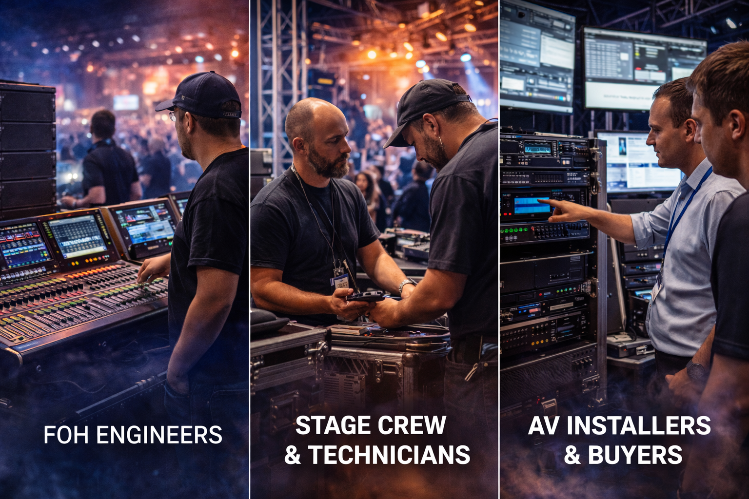 Choosing the right AV role at pro audio & AV events