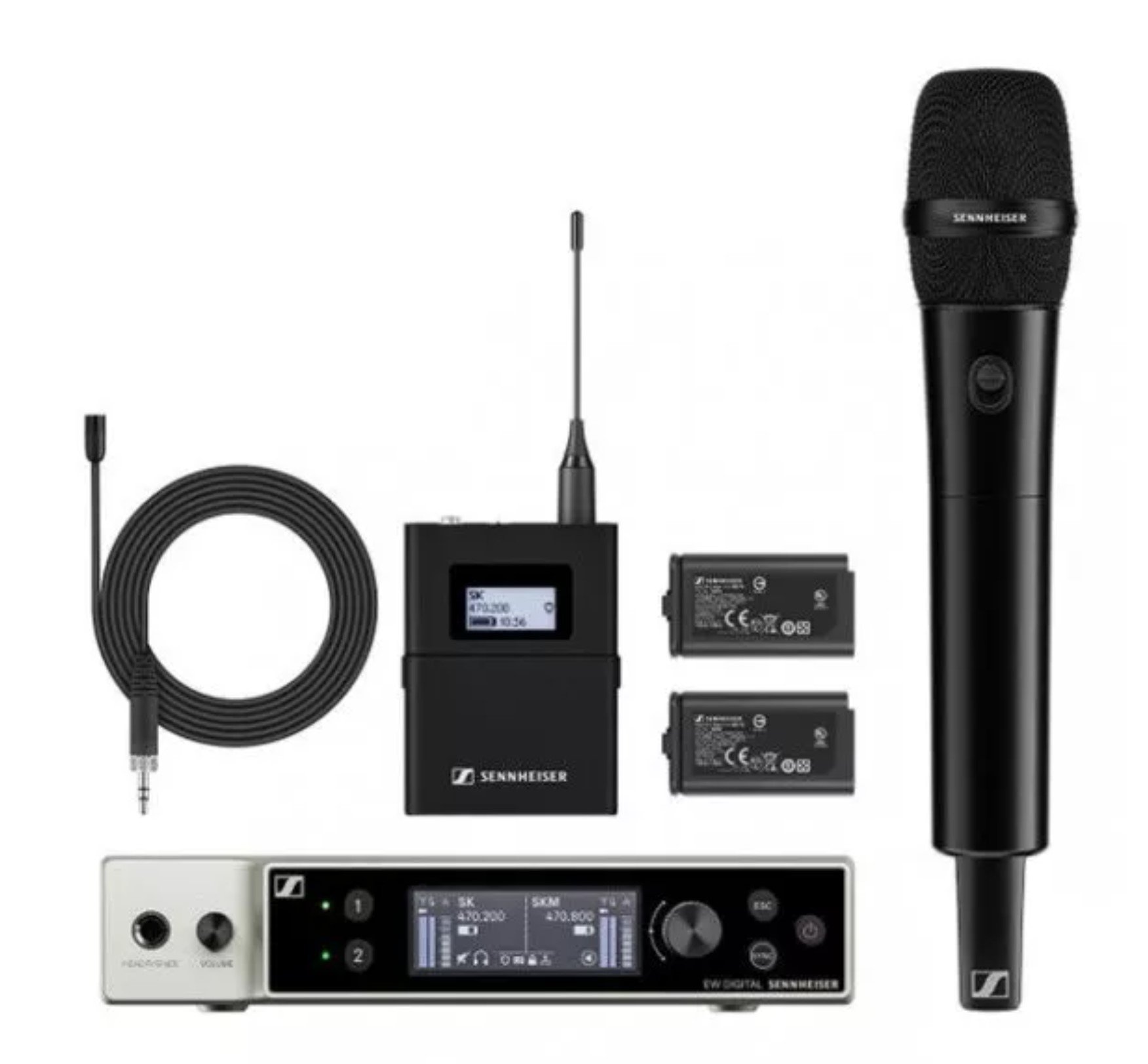 Sennheiser MKE 2/835-S Set R1-9 Wireless Microphone System