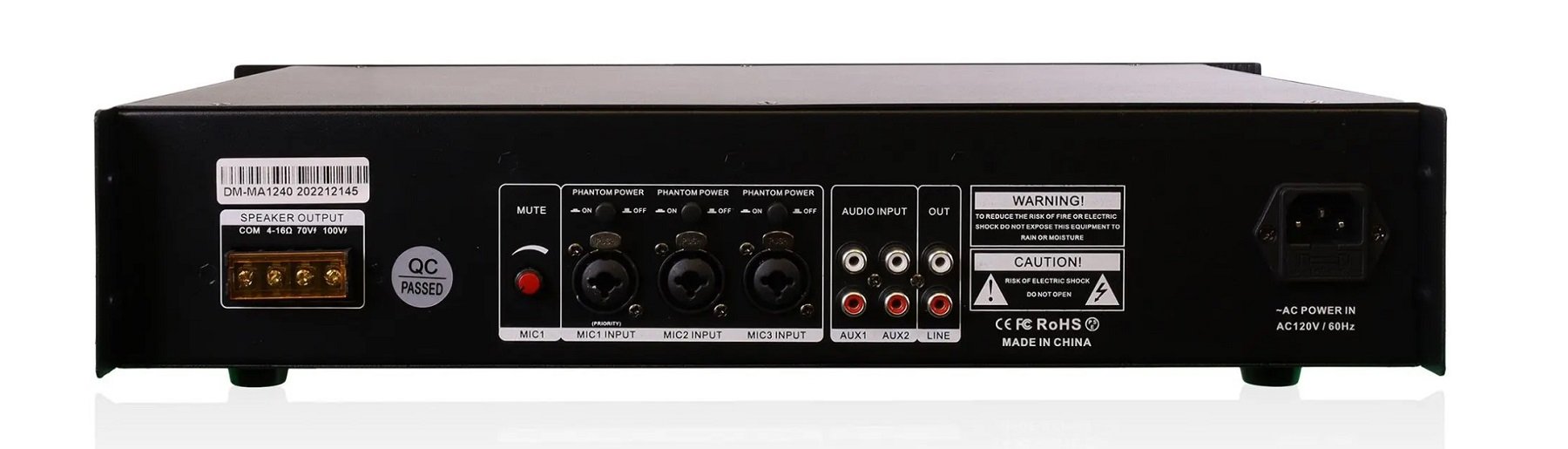 Dynamic Media DM-MA1240 Mixer Amp