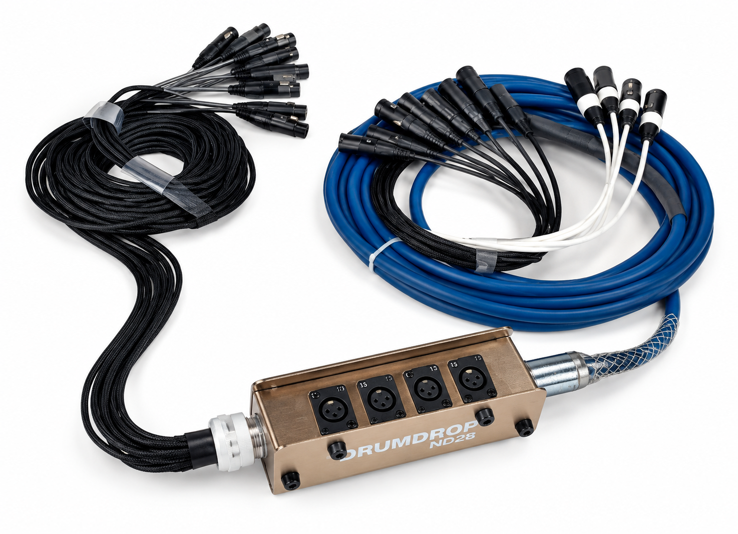 Whirlwind DrumdropND25 12 Channel Drum Set Drop Snake 25 FT