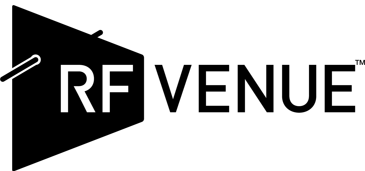 Black background with the word 'REVEAL' appearing as the outline of a directional arrow, with the letter 'R' in a box, and the words 'REVEAL' in outlined text.