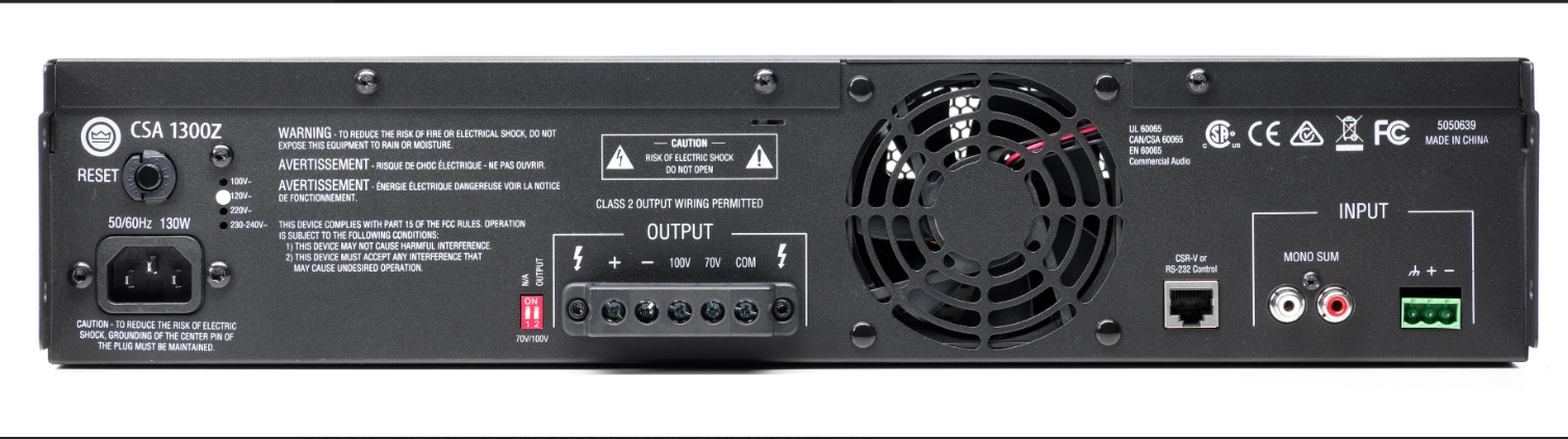 JBL CSA1300Z DriveCore Power Amplifier Professional Professional Audio Product
