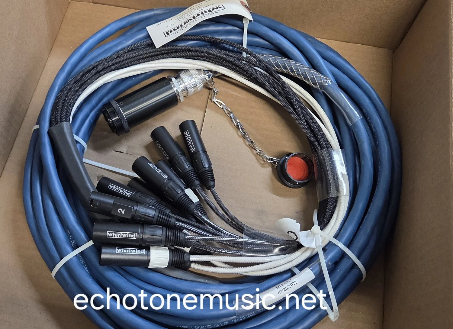 Whirlwind DrumSN12NRM-50 W1 12ch Fanout Snake for DrumDropM