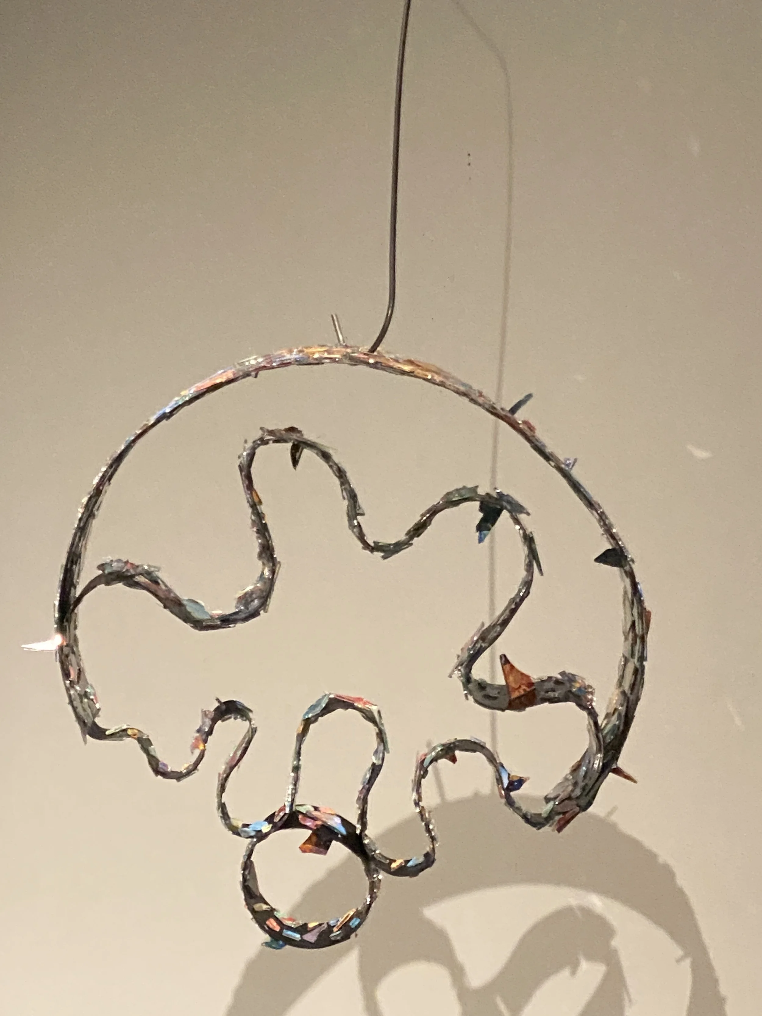 sheet metal, glass, acrylic paint, spot welder