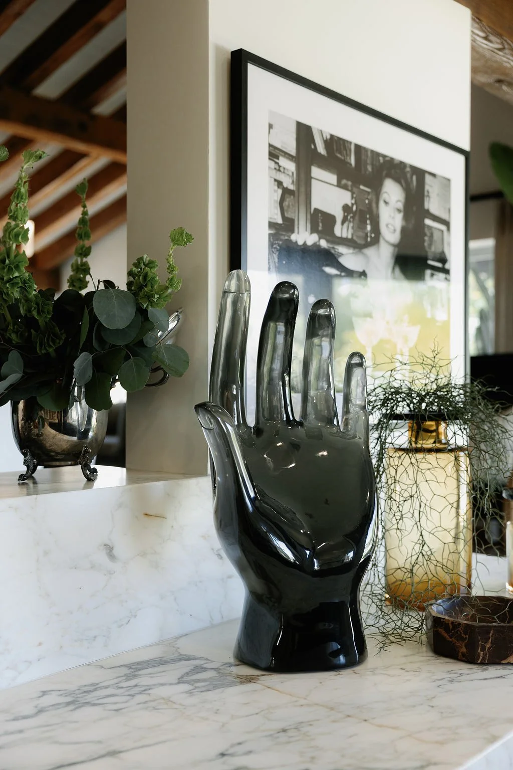 home with moody vibes and vintage treasures