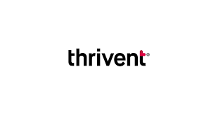 Thrivent logo on a white background.