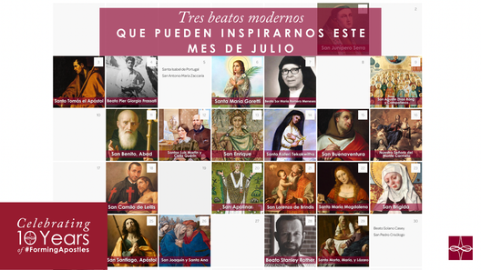 Tres beatos modernos este julio