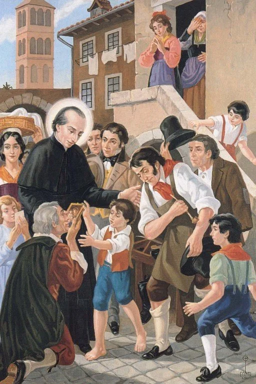 San Vicente predicando al pueblo de Roma