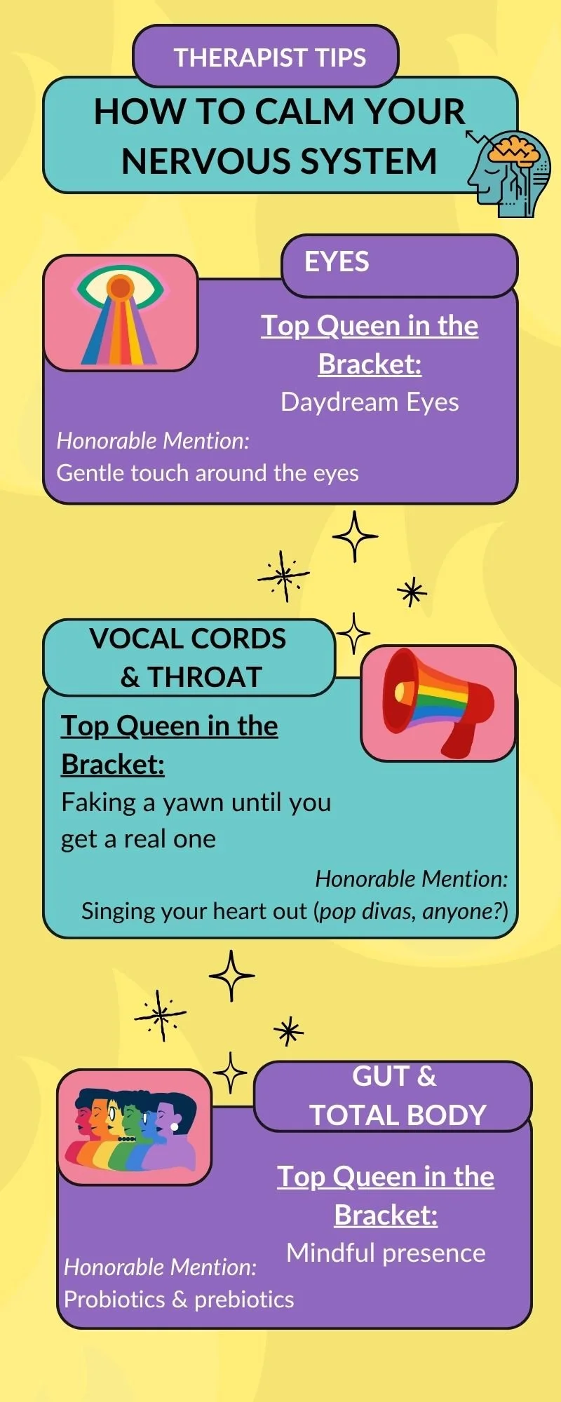 Infographic of Strategies To Calm Your Nervous System