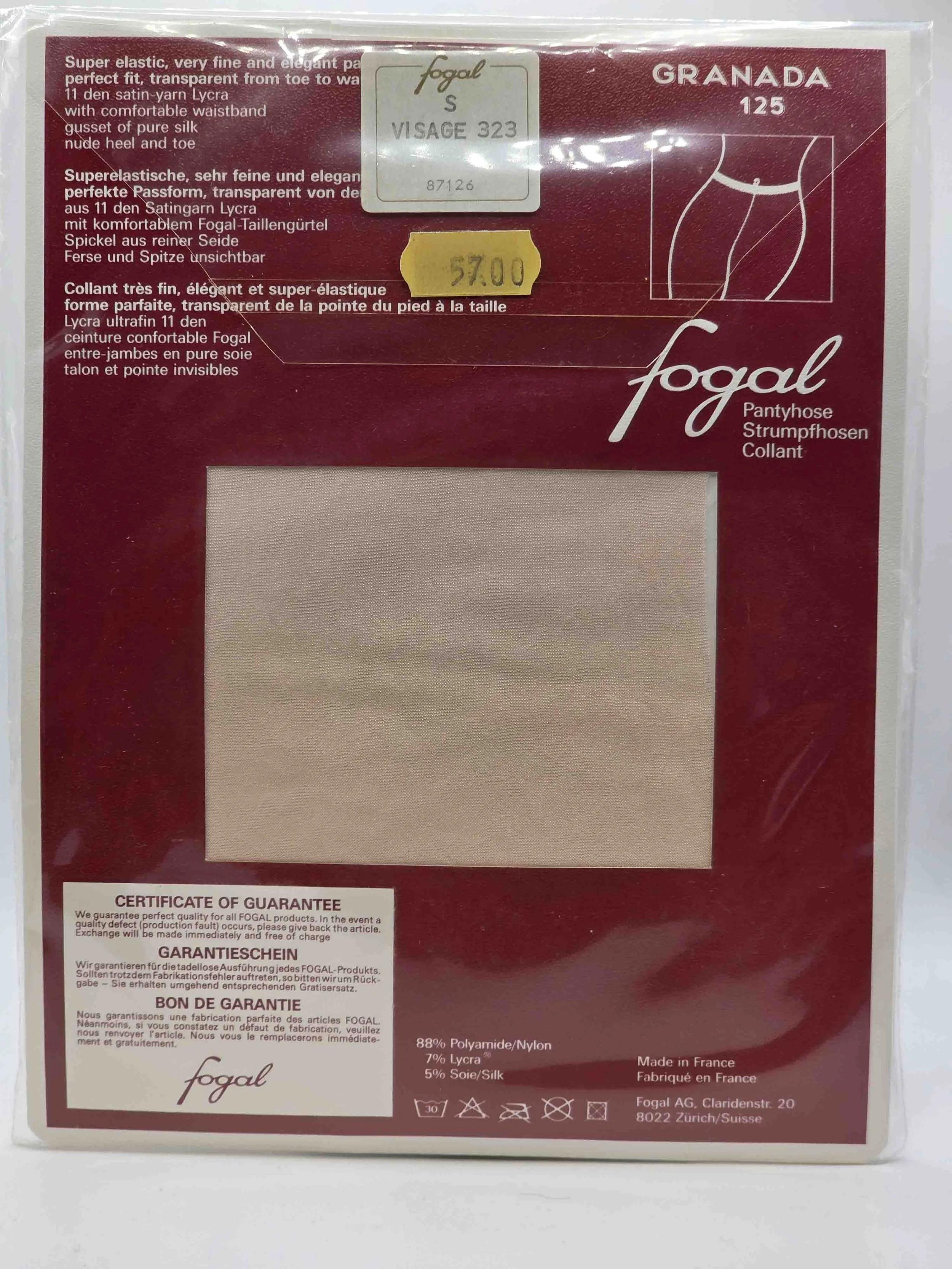 fogal-granada125-fantasiestrumpfhose-11den-visage