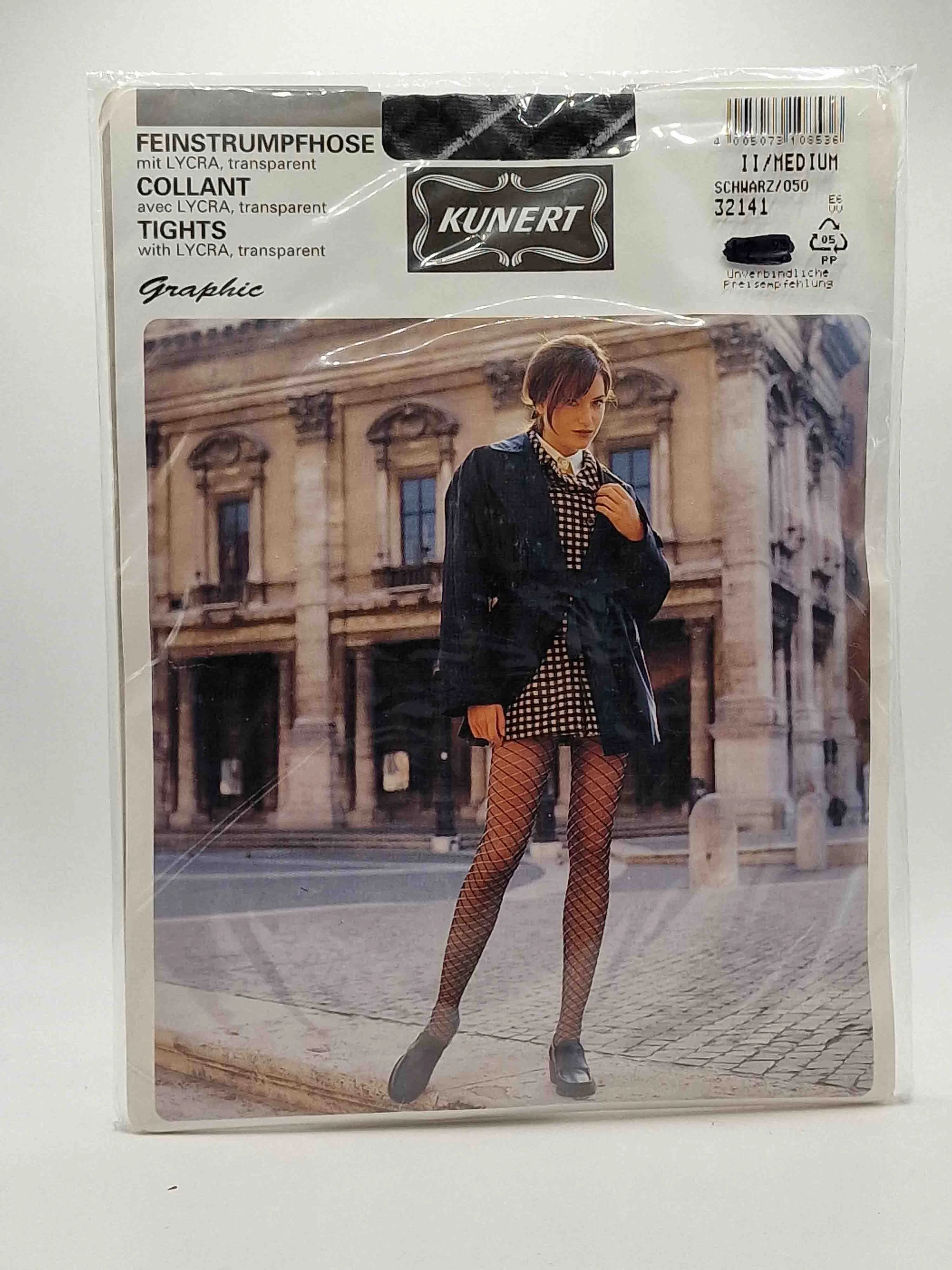 kunert-la-mode-gemustert-strumpfhose-schwarz-gitterkaro