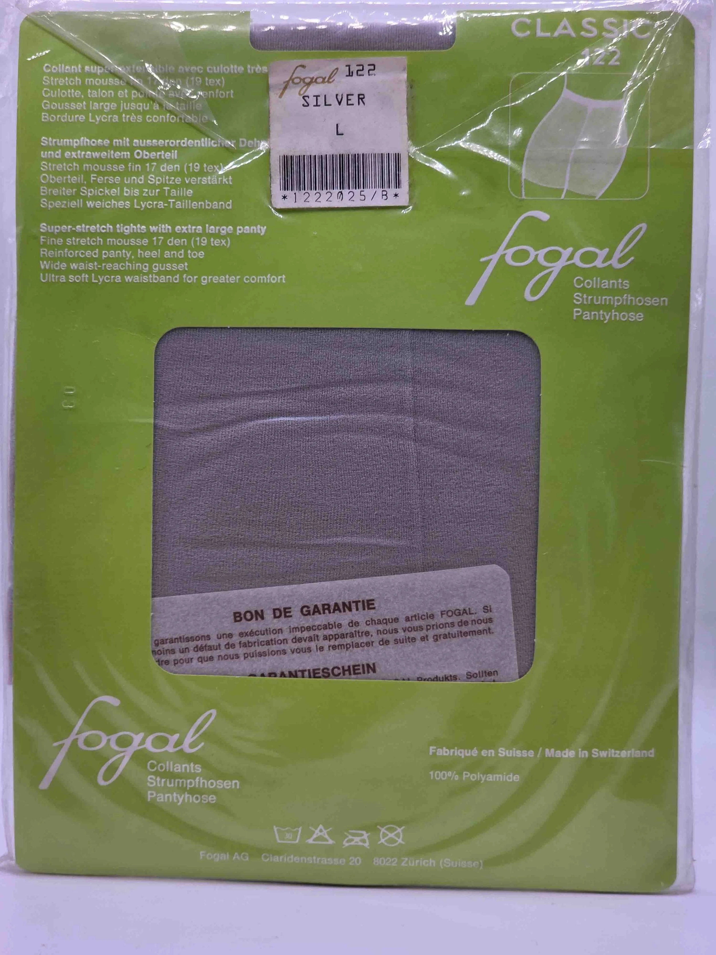 fogal-classic122-feinstrumpfhose-17den-silver