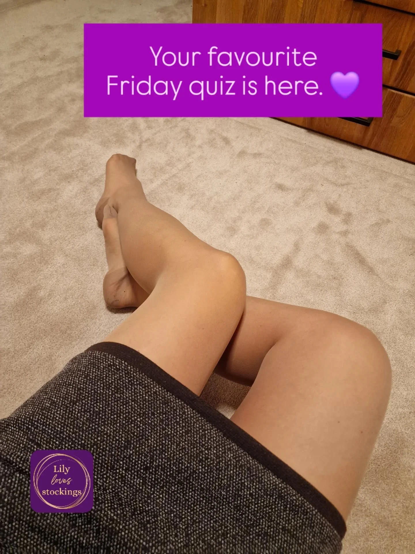 What is your favourite nylon picture of last week?

Wish you a great Friday and a nice weekend.
Yours
Lily 💜 

Please note: Me, the real Lily loves Stockings, is only active on Instagram. No other social media platforms apart from my own website, se