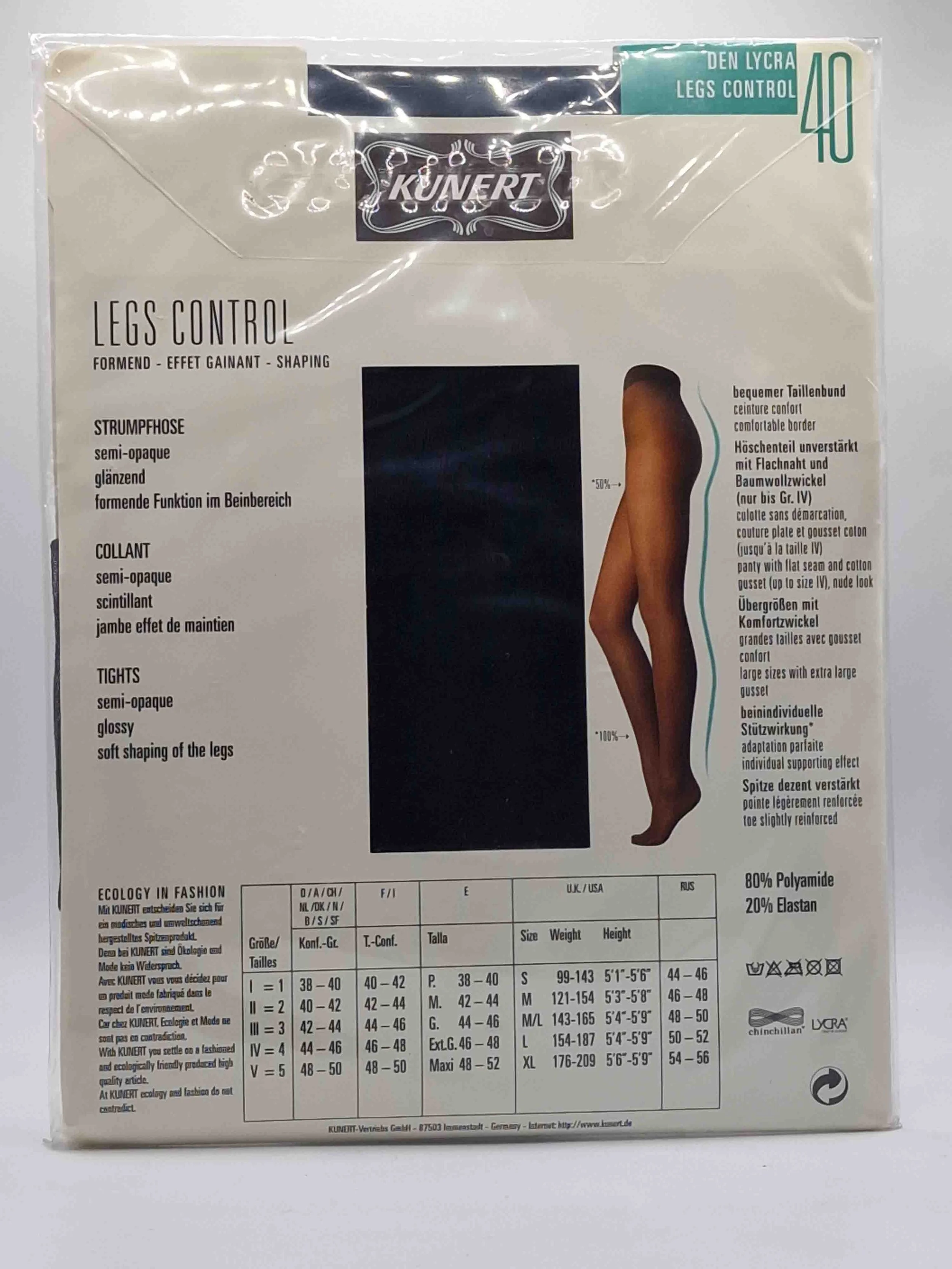 kunert-legs-control-40den-schwarz-beschreibung