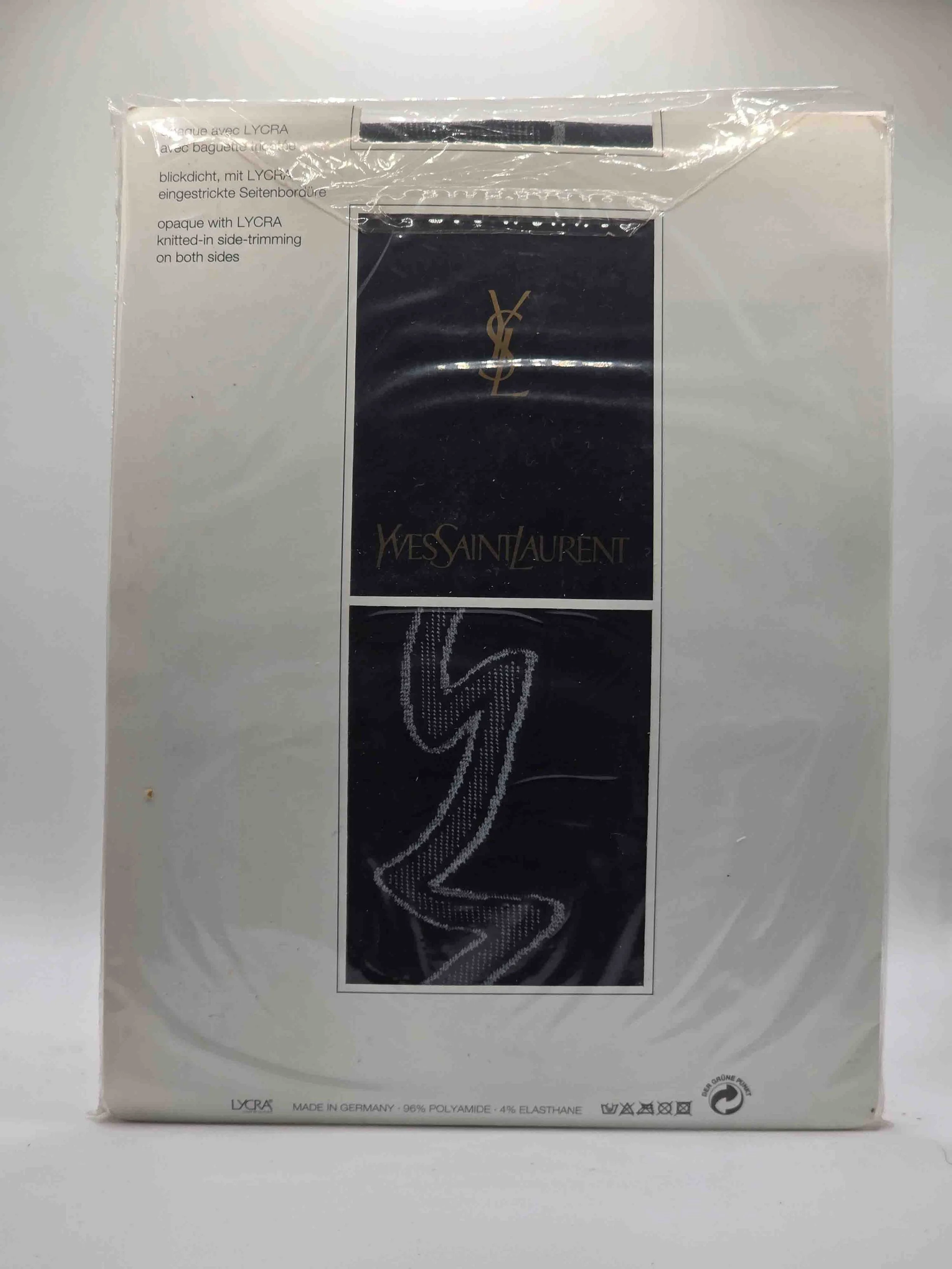 yves-saint-laurent-gemusterte-strumpfhose-noir-blanc