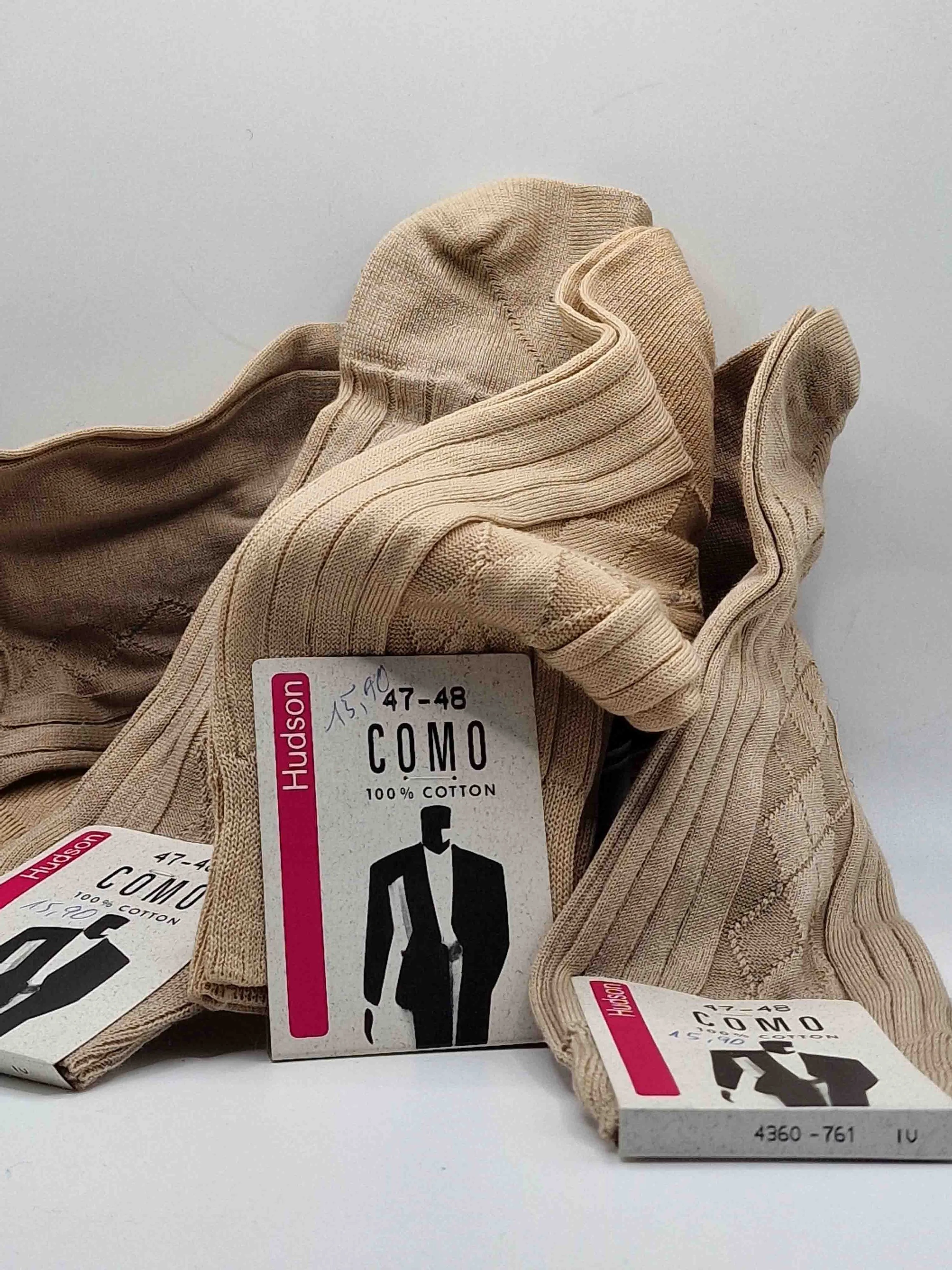 hudson-como-kniestrumpf-baumwolle-beige