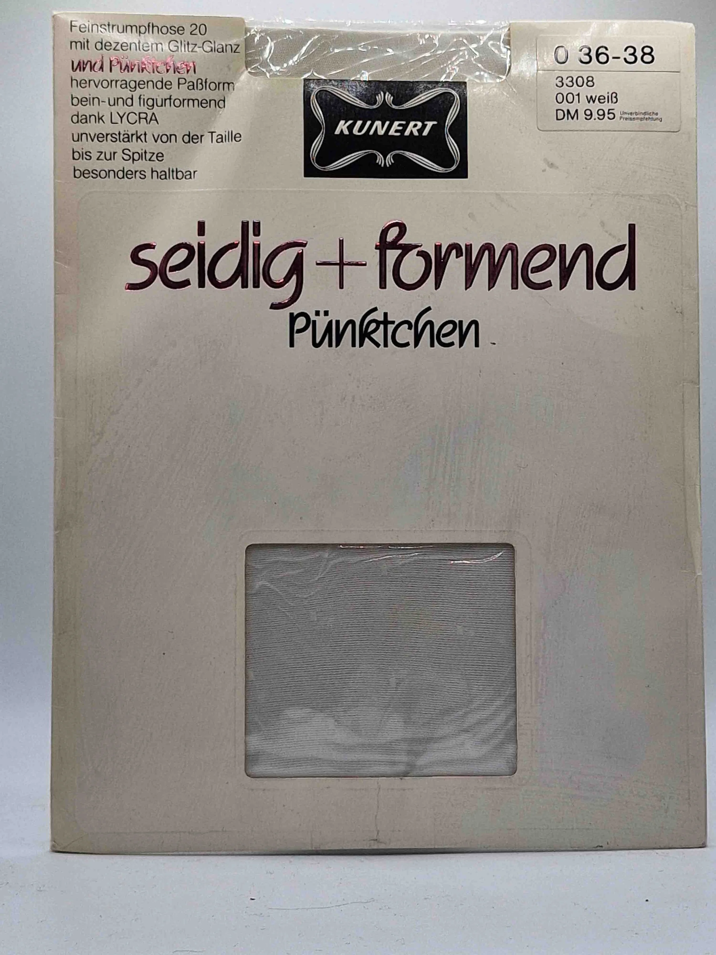 kunert-seidig-formend-pünktchen-strumpfhose-weiß