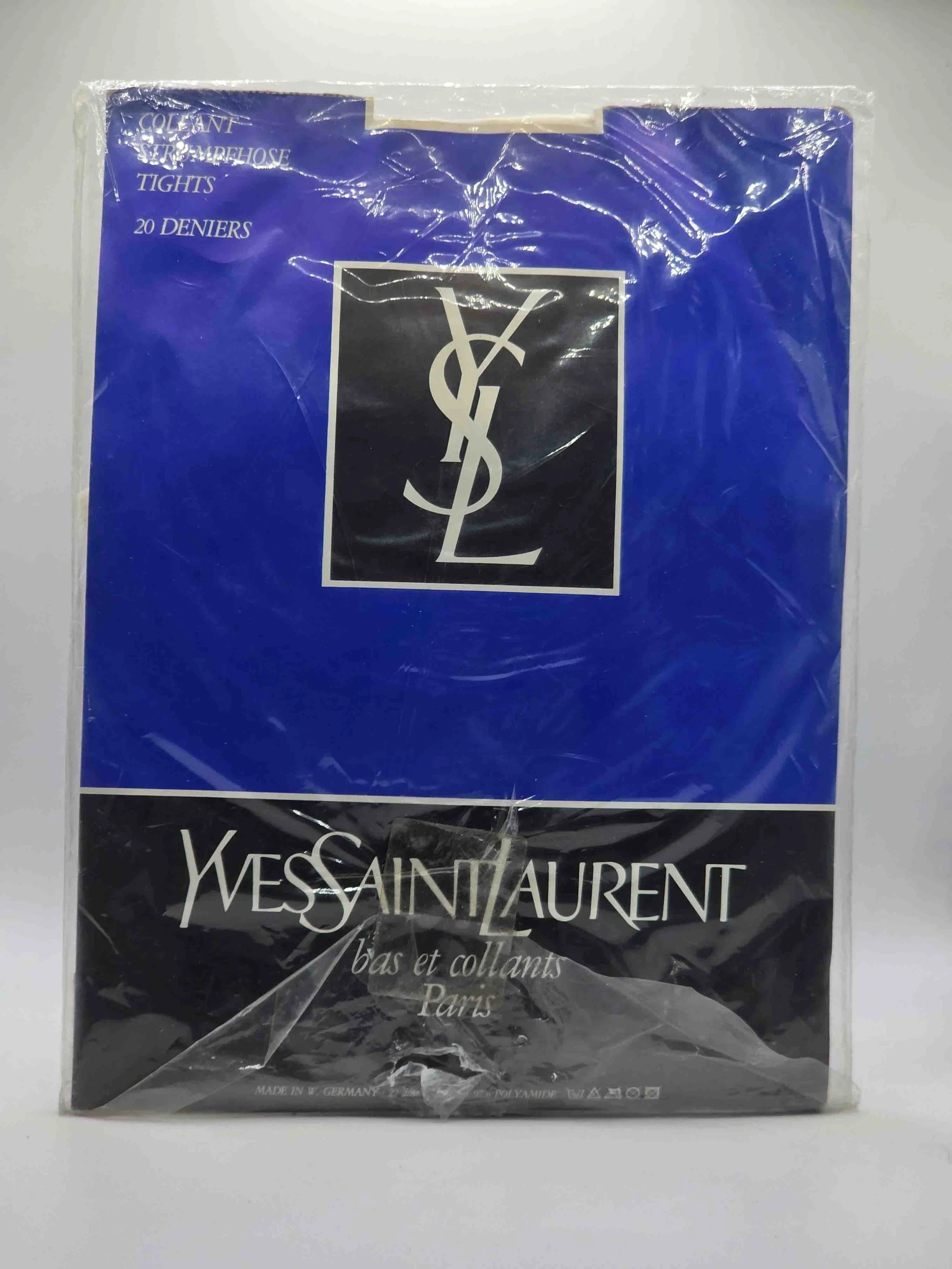yves-saint-laurent-feinstrumpfhose-bunte-punkte-blanc-rückseite