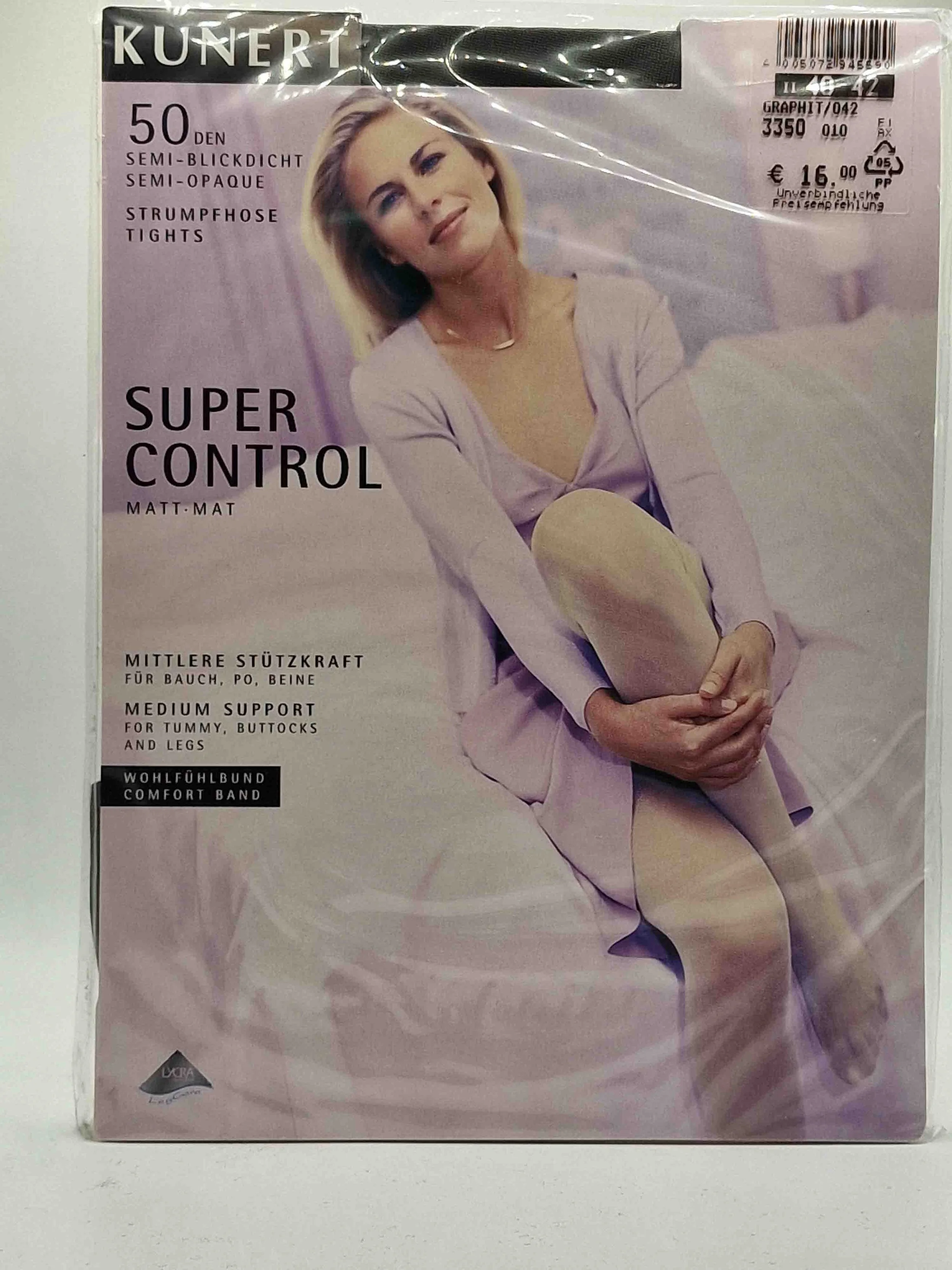 kunert-super-control-strumpfhose-50den-graphit