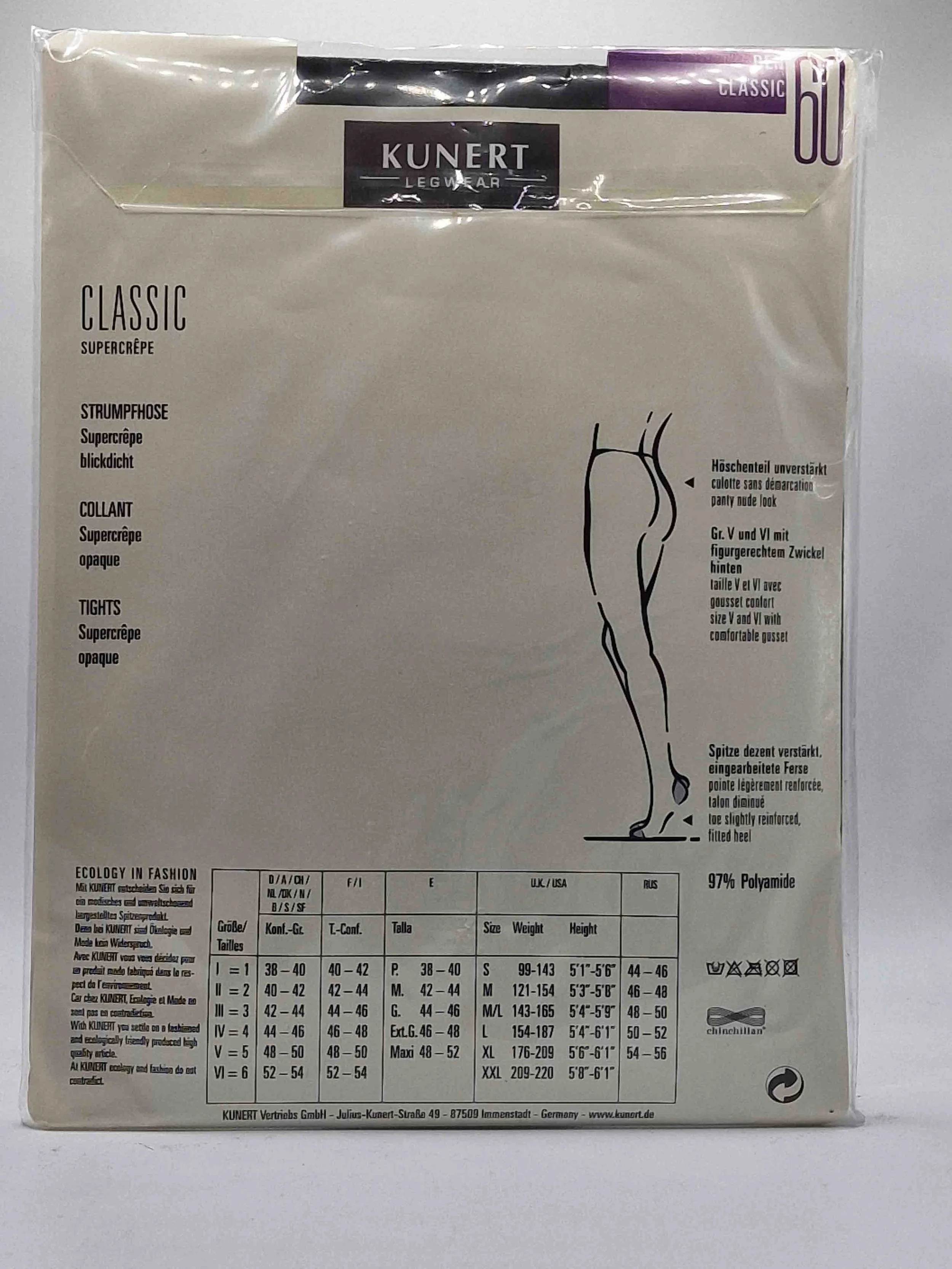 kunert-classic-supercrepe-strumpfhose-60den-graphit-beschreibung