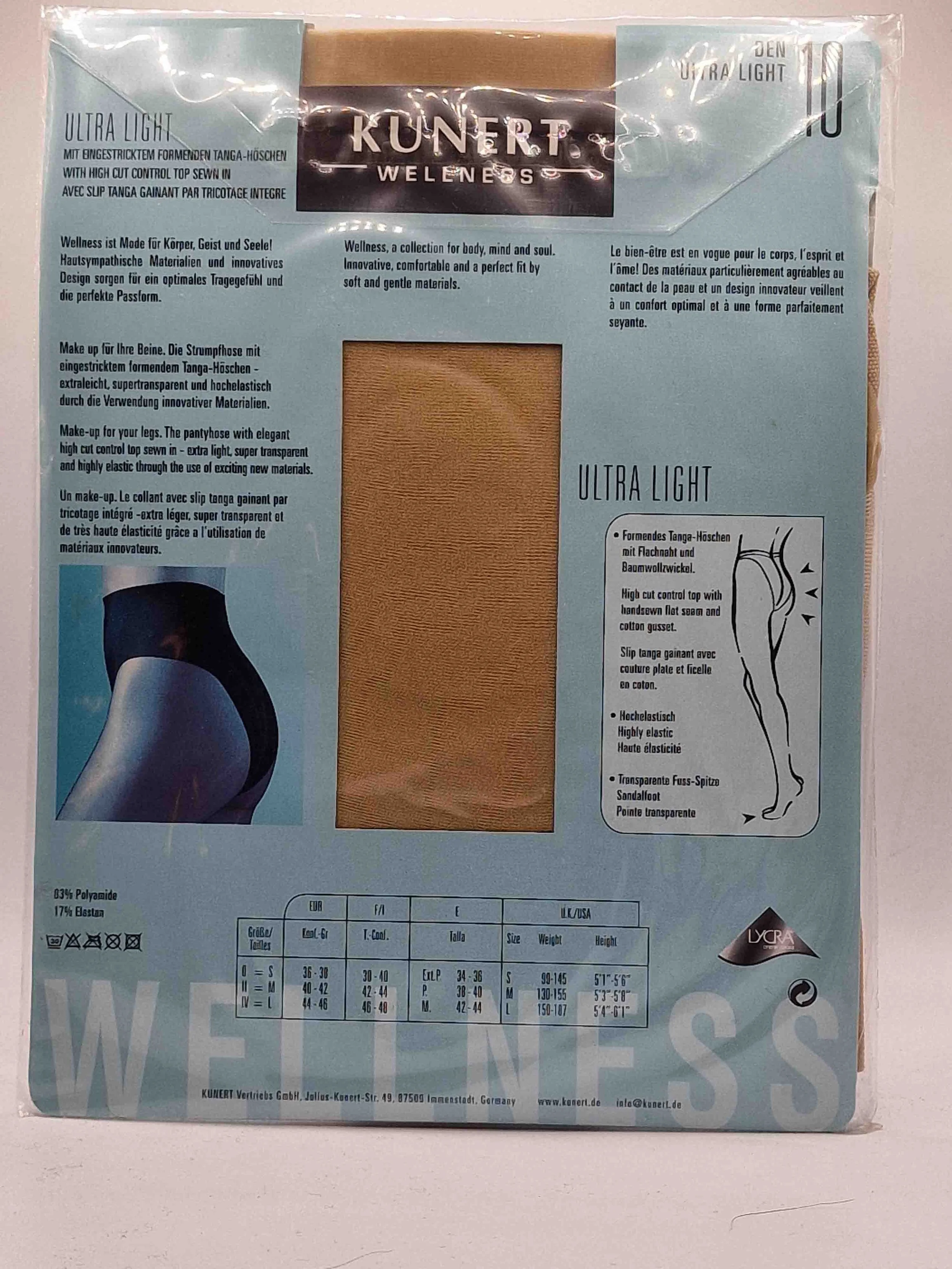kunert-ultra-light-strumpfhose-10den-champagner-beschreibung