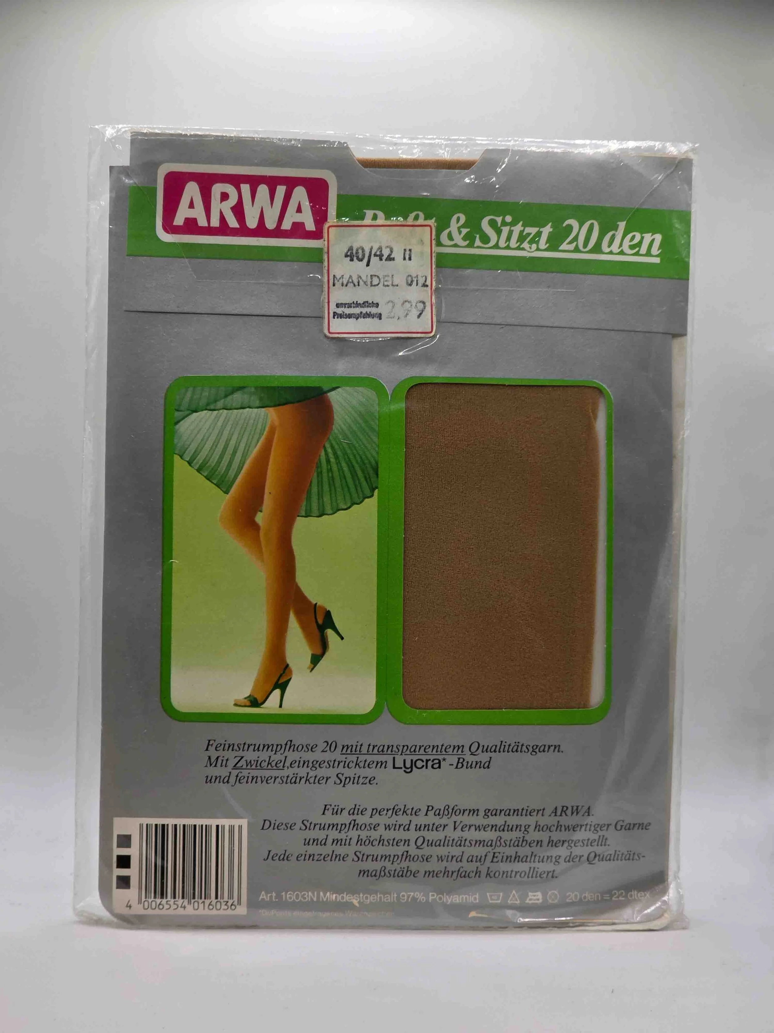 arwa-feinstrumpfhose-20den-mandel