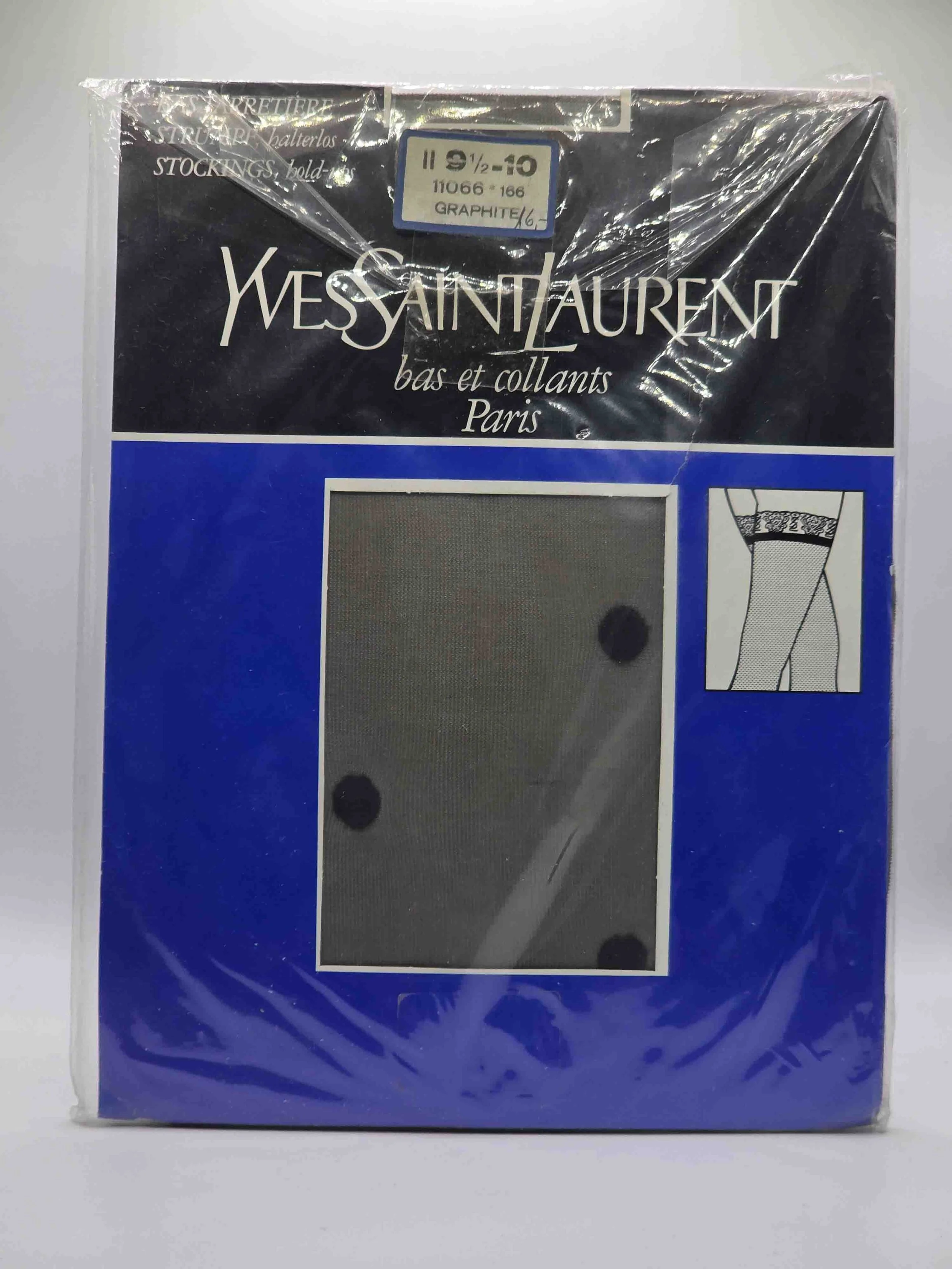 Yves Saint Laurent Strümpfe, gepunktet, vintage