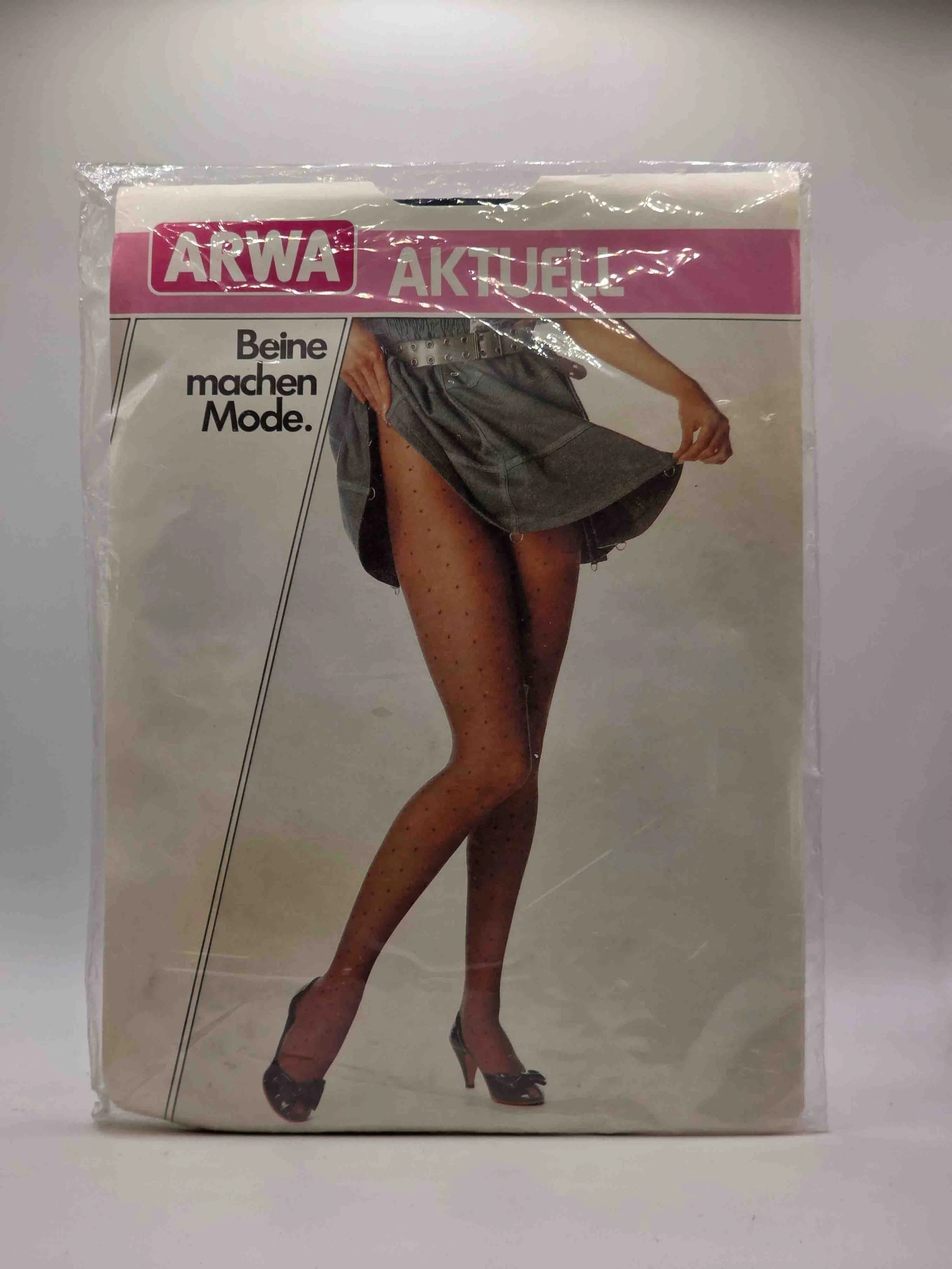 arwa-feinstrumpfhose-tupfen-marine
