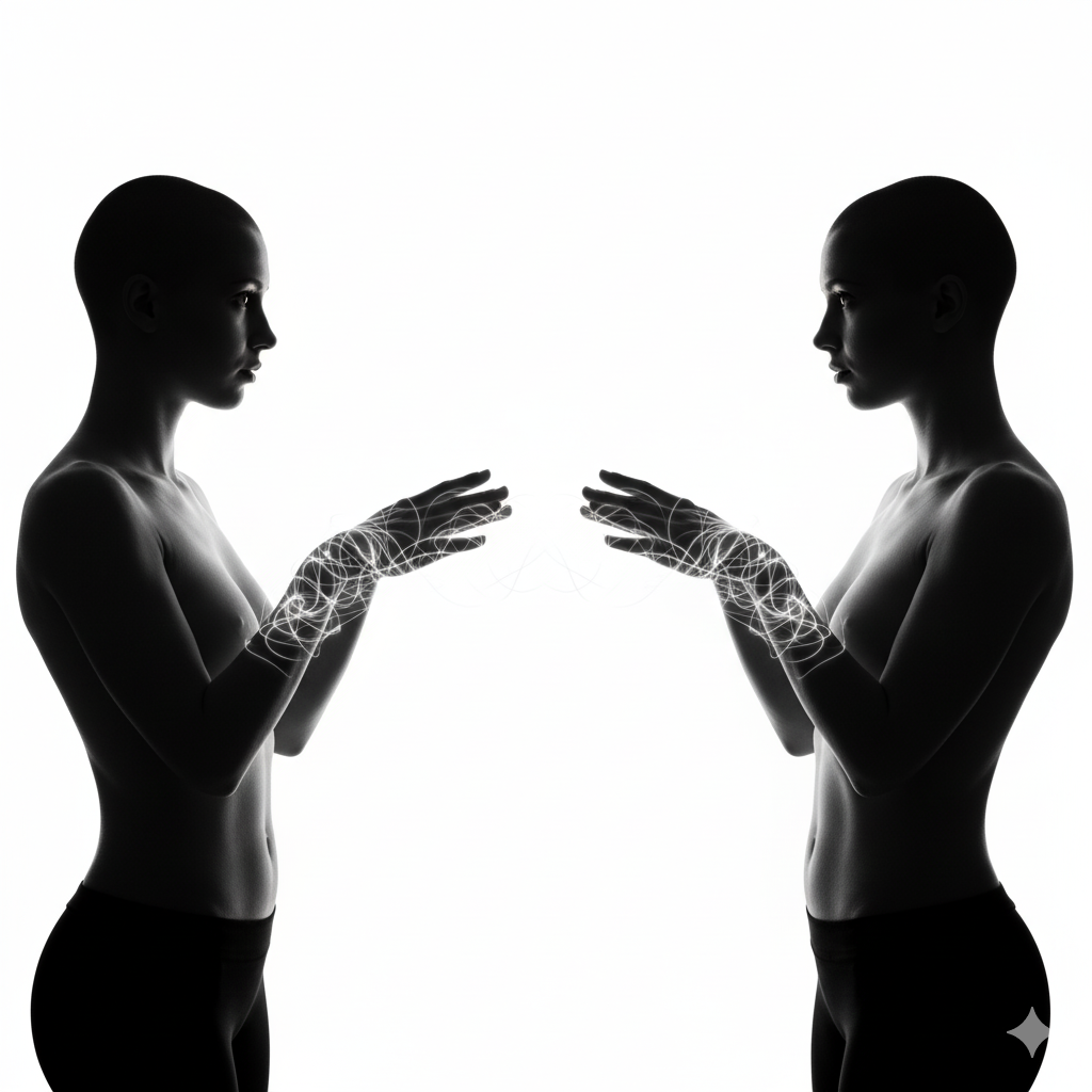 Hand-drawn sketches of three mobile app screens with watercolor-style illustrations in blue, purple, and green.