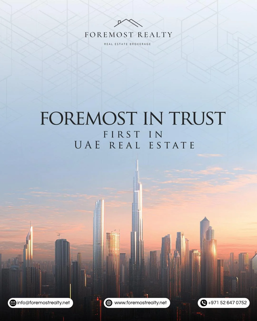 Trust is the foundation of every great investment. 

We lead with integrity and follow through with results. Being "First" means more than just market share&mdash;it means putting your interests at the very top of the priority list, every s