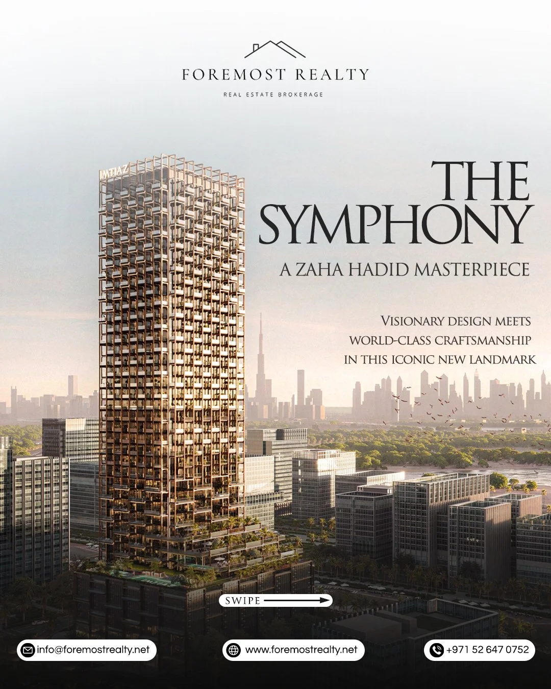 Luxury is not built; it is composed. 🎼✨

Introducing The Symphony by Imtiaz, a rare collaboration with the legendary Zaha Hadid Architects. A "living sculpture" designed with fluid lines, sculptural grace, and unparalleled precision.

The 