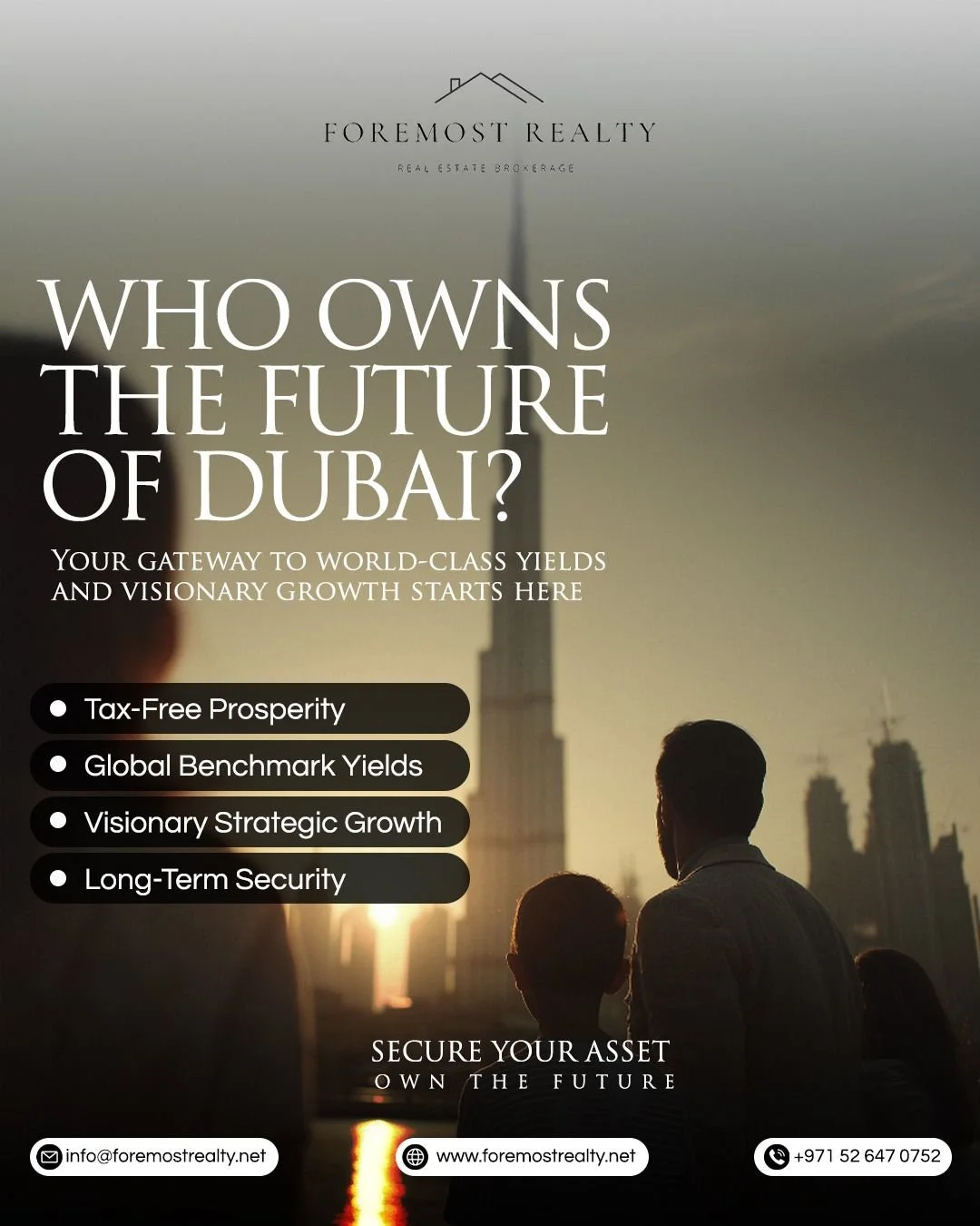 In a shifting global economy, the most successful investors aren't just looking for a location&mdash;they are looking for a financial powerhouse. 📈🇦🇪

The question isn't just about the skyline; it's about who has the foresight to own a piece of it