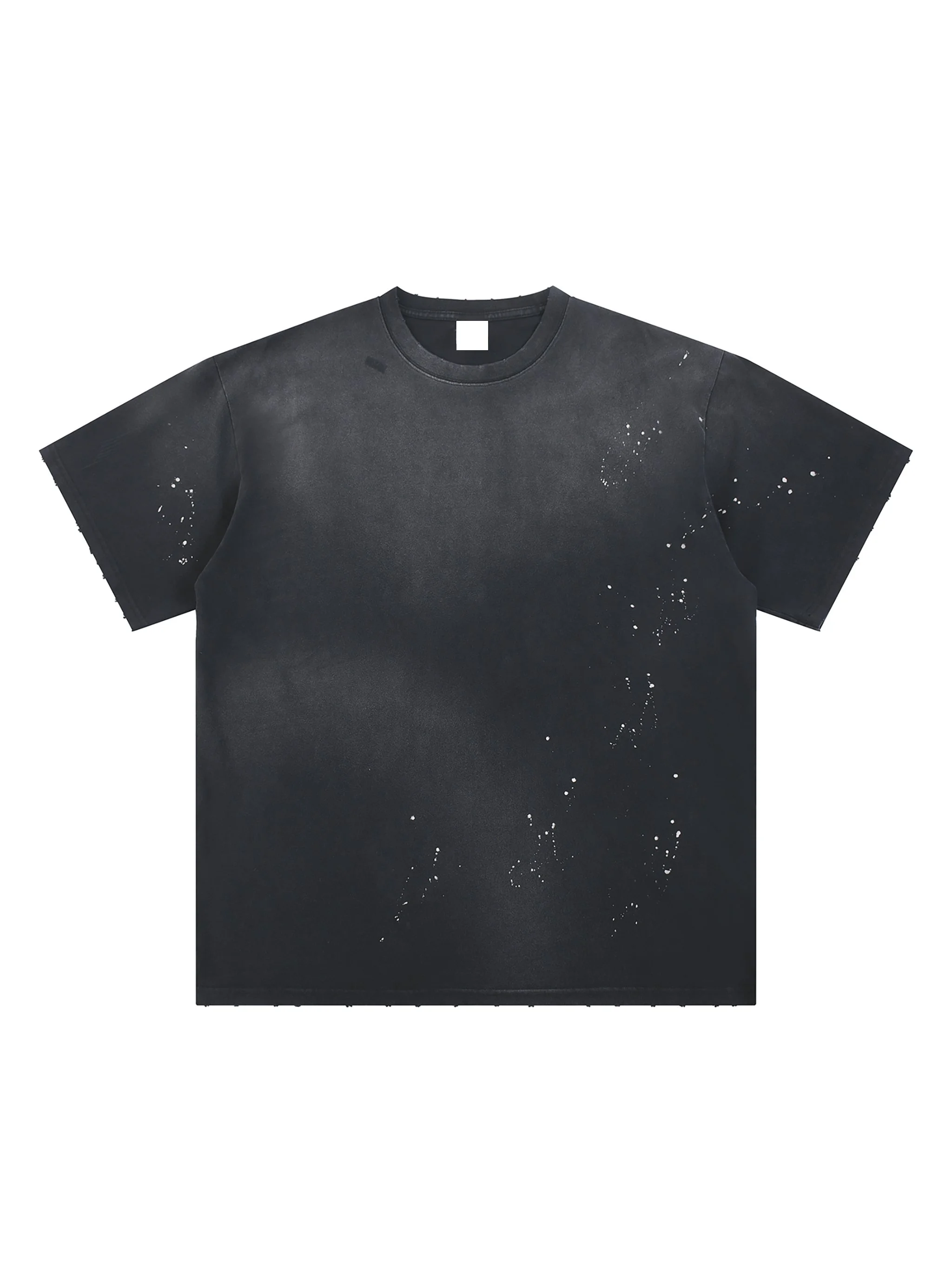 Hand-Frayed Sunfade Paint Splatter T-Shirt