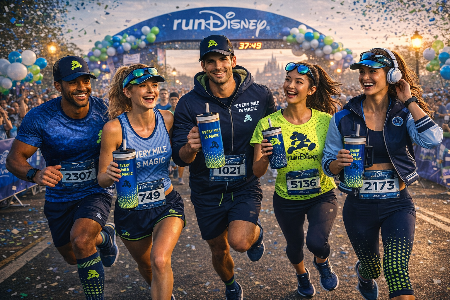 Runners energized by sunrise at runDisney.png