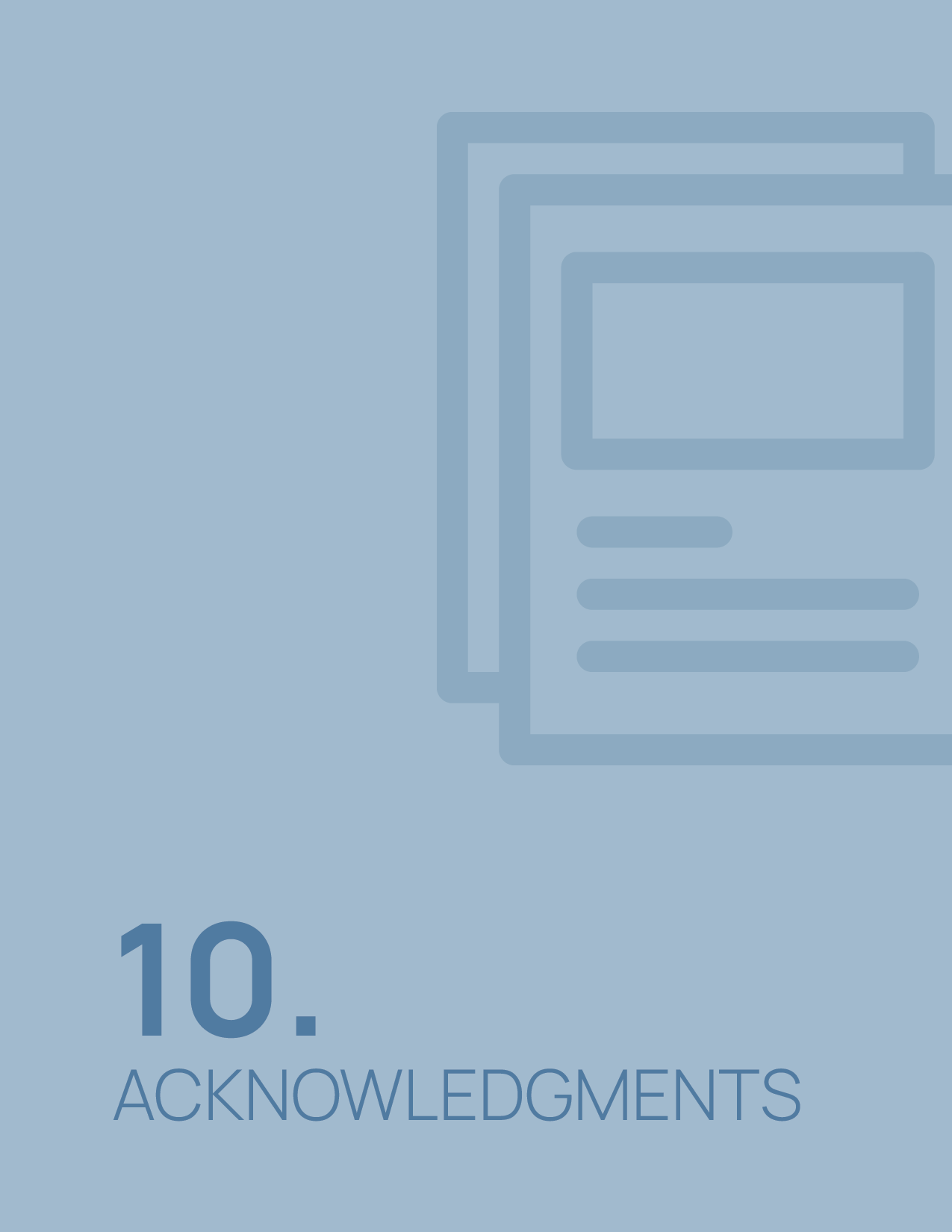 10. Acknowledgments