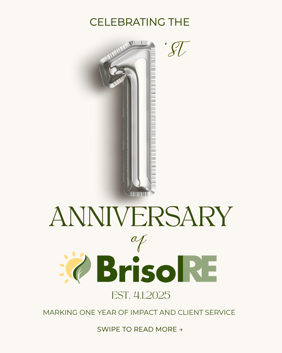 HAPPY ANNIVERSARY to BrisolRE!&nbsp;🎉