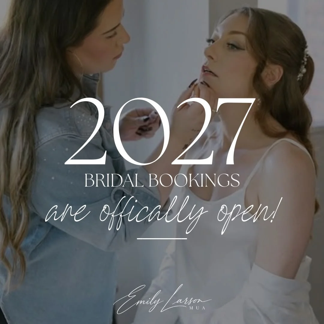 Okayyyy 2027 brides&hellip; it&rsquo;s officially your turn 🤍✨

My 2027 bridal books are OPEN!

If you&rsquo;re getting married in 2027 and want me there to get you + your girls ready, head to the link in my bio and submit a bridal inquiry with all 