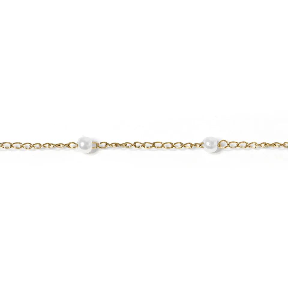Teeny Tiny Pearl Chain Necklace